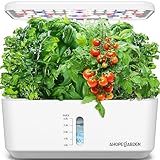 Ahopegarden Indoor Garden Hydroponics Growing System: 10 Pods Plant Germination Kit Aeroponic Herb Vegetable Growth Lamp Countertop with LED Grow Light - Hydrophonic Planter Grower Harvest Lettuce