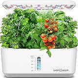 Ahopegarden Indoor Garden Hydroponics Growing System: 10 Pods Kit with LED