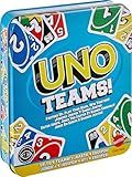 Mattel Games UNO Teams Card Game for Kids, Adults & Family Night, Parties & Travel with Special Rules (Amazon Exclusive)