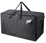 iwill CREATE PRO 27.5 X 16.5 X 13.8, 3-Side Zip Open Storage Bag with Handles for Christmas Trees, Party Ornament Decorations Organizer Bags, Black Dots