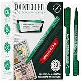 Counterfeit Money Detector Pen - 30 Pack Counterfeit Pen with 25% More Ink, Money Marker Bill Detector Pen for Accurate Currency Validation, Essential Tool for Cash Fraud Prevention