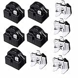 BMIROAMDFE Refrigerator Compressor Relay and Overload Kit 5 Sets,Refrigerator Starters QP2-4R7 4.7 Ohm 1 Pin Refrigerator PTC Starter Relays and 6750C-0005P Freezer Overload Protectors