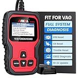 Ancel VD500 OBD2 Scanner Diagnostic Tool for Volkswagen VW Audi Skoda Seat Diagnosis Check Engine Light EPB ABS SRS Code Reader Oil Throttle Position Adaption Brake Pad Reset