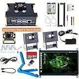 Makeronics Developer Kit for Jetson Nano -7inch Touch| IMX 219-77 Camera with Case| 64GB Class 10 TF Card with Card Reader | Jetson Nano Acrylic Case for Both A02 and B01