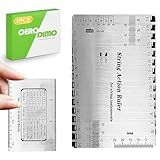 CeroDimo Guitar String Height Gauge Ruler, String Action Gauge Ruler, Setup Tools for Electric and Acoustic Guitar, Includes Fret Rocker Gauge for Guitar Bass Repair, Luthier Repair Tool
