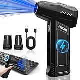 JVSCAM Electric Air Duster - 130,000 RPM, Brushless Motor, 3-Gear Adjustable - for Keyboard, PC, Car, Air Bed & Home Cleaning