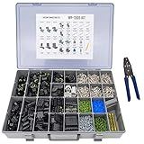 Delphi Weather Pack Pro Connector Kit WP-1505 with 20-14 AWG Crimp Tool: Sealed Weatherproof Automotive Electrical Connectors 20-12 Gauge 1505 Piece Kit with T-18 Crimp Tool