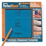 Laurey 98101 Perfect Mount Precision Alignment Template for Drawer Hardware