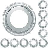 Biugaaufai 9 Pack 12" Lazy Susan Turntable Bearing Plate, Heavy Duty 1000lbs Load Capacity, Lazy Susan Turntable Ball Bearing for Rotating Table, Serving Tray, Kitchen Storage(Silvery)