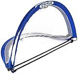 PUGG 4 Foot Pop Up Soccer Goal, Portable Training Football Knitted Poly Net Equipment, The Original Pickup Game Goal, Includes Two Goals & Bag