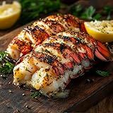 OCEANZEN Maine Lobster Tails 9–10 oz Each, Premium Grade A, Flash-Frozen for Freshness (10 Tails)