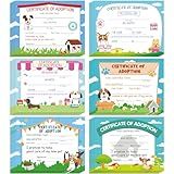 Dunzoom 24 Pcs Dog Adoption Certificates Adopt Puppy Certificate for Puppy Parties & Pet Adoption Centers 11 x 8.5 inches