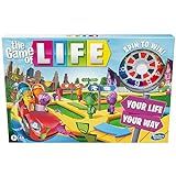The Game of Life Board Game, Family Games for Kids Ages 8 and Up, Pegs Come in 6 Colors, Family Board Games for 2 to 4 Players