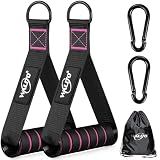 WALITO Exercise Handles, Replacement Cable Machine Attachments for Home Gym Equipment, Pulley System, Pilates, Resistance Bands, Strength Trainer, Heavy Duty Working Out Handles