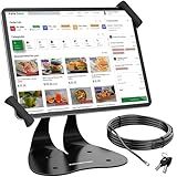 AboveTEK Anti-Theft iPad Kiosk Stand, 360° Swivel POS Tablet Mount with Security Cable & Key, Fits 7–13-inch iPad & Samsung Galaxy Tab, Perfect for Retail & Business