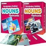 QUOKKA 104 Noun Flash Cards Set – Kids and Adults Vocabulary Builder for ABA Therapy, Early Childhood Education, and ESL Teaching – Picture Cards for Speech Therapy and Vocabulary Building Activities