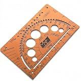MRF Card Multitools Designer – 15-in-1 Credit Card Multitool Ruler – Aluminium Wallet Multitool Card for Architects, Engineers & Designers – Pocket Multi Tool, Dual Scale, TSA Approved