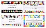 Punch Cards for Classroom, Behavior Incentive Rewards Punch Cards for Kids, Students, Teachers, Home,School Business Loyalty Gift Card (360)
