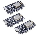HiLetgo 3pcs ESP8266 NodeMCU Lua ESP-12E CP2102 USB C Type-C Interface IOT Internet of Things Wireless WiFi Development Board Module