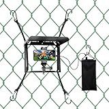 UBeesize Phone Fence Mount with Foldable Shade, Game Changer Mounting Kit Fit with iPhone, GoPro, Mevo Start, Tool-Free Streaming Kits with Carry Bag & Power Pocket for Baseball, Softball & Tennis