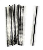 MCIGICM 10pcs Male Header Pin, 40 Pin Header Strip (2.54 mm) for Arduino Connector