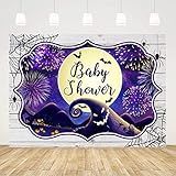 Ticuenicoa 7x5FT Nightmare Before Christmas Backdrop Newborn Baby Shower Halloween Bat Fireworks Wooden Spider Web Background Costume Party Photography Home Decor Photo Studio Booth Props...