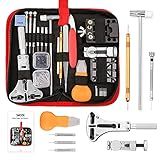 XOOL Professional 151-Piece Watch Repair Tool Kit, Includes Adjustable Case Opener, Watch Strap Punch, Spring Bar Tool, Link Remover, Tweezers, and More with Portable Carrying Case and Manual