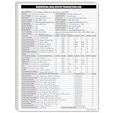 Real Estate Agent Supplies - Real Estate Transaction Log Notepad, a Closing Checklist Planner Pad for Realtor File Folders to Organize Sale Pipeline. Made in the USA.