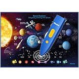 Bilingual Interactive Solar System Poster for Kids – Educational Talking Space Poster for Kids Aged 3-12, STEM Learning Toy, Ideal for Classroom & Home, Space-Themed Wall Decor