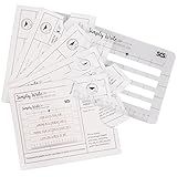 Lettering Envelope Addressing Stencil-Template Ruler Guide for Perfectly Straight Writing-Fits Any Size (5 Pack)-Great for Xmas Cards, Thank You Notes, Art Projects, Calligraphy, Birthday (5" x 4")