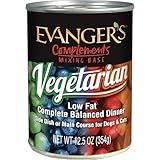 Evanger's Complements Vegetarian Dinner – 12 Count, 12.5 oz Each – Grain-Free Plant-Based Food for Dogs & Cats – Balanced Mixing Base with Vegetables & Fruits