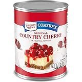 Duncan Hines Comstock Original Pie Filling & Topping, Country Cherry, 21 Ounce (Pack of 8)