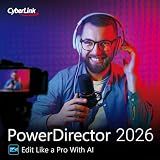 CyberLink PowerDirector 2026 | Easily Create Videos Like a Pro | Intuitive AI Video Editing | Visual Effects, Slideshow Maker & Screen Recorder | Windows Download