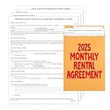 Month to Month Rental Agreement Forms Kit - Comprehensive Monthly Lease Agreement for Rental Property - Includes Reference Guide & 3 Blank Monthly Rental Lease Agreements Forms