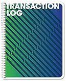BookFactory Transaction Log Book Transactions Notebook Ledger Register - Wire-O, 100 Pages, 8.5'' x 11” (BX) (Made in USA)