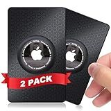 2Pack Airtag Wallet Holder, Ultra Thin (0.1") Airtag Wallet Card Case Cover, Light Apple Airtag Card Holder for Luggage, Badge, Bags, Air Tag Case Accessories