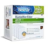 BestAir ES12-2 Extended Life Humidifier Replacement Paper Wick Humidifier Filter, For Emerson, Quiet Comfort & Kenmore Models, 10" x 9.4" x 6.5", Single Pack (4 Filters)