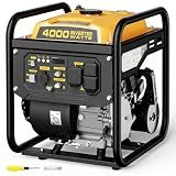 Evernexta 4000W Gas-Powered Inverter Generator, 208cc, Portable for Camping