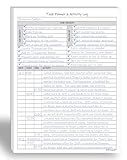 Task Planner & Activity Log Notepad – 60 Page Undated Daily & Hourly Planning Pad, To-Do List, Checklist, Track Time & Tasks, ADHD Tracker – Organize Workday, Boost Productivity – 8.5 x 11 Tear Sheets