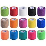 KISEER 15 Pack 2 Inch x 5 Yards Self Adhesive Bandage Breathable Cohesive Bandage Wrap Rolls Elastic Self-Adherent Tape for Stretch Athletic, Sports, Wrist, Ankle