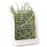 CalPalmy Hay Feeder for Rabbits, Guinea Pigs, and Chinchillas - Minimize Waste and Mess with 5.5" x 3.5" x 7.4" Hanging Alfalfa and Timothy Hay Dispenser