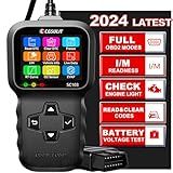 OBD2 Scanner, CGSULIT SC103 Car Code Reader Diagnose Check Engine Light Smog Check DTCs Scan Tool Live Data Stream Voltage Test for Vehicles Since 1996