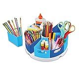 Learning Resources Create-a-Space Storage Center - Blue, 10 Piece Set Homeschool Storage, Fits 3oz Hand Sanitizer Bottles, Classroom Craft Keeper