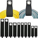 ZTSXLLIM Heavy-Duty Storage Straps (Assorted 10 Pack) - Extension Cord Storage, Organizer, Cord Wrap Keeper, Cable Straps for Tools, Hoses, Rope, RV, Workshop and Garage Wall Storage and Organization