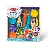 Melissa & Doug Created by Me! Cut, Sculpt, and Roll Modeling Dough Kit with 8 Tools and 4 Colors of Modeling Dough