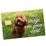 Custom Credit Card Skin, Personalized Image, Icon for Bank, Metro, Key Card, Debit, Credit Card Decal Sticker Made in USA