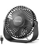 Gaiatop USB Desk Fan, 5.5 Inch Quiet Small Portable Personal Table Fan