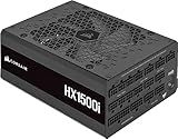 Corsair HX1500i Fully Modular Ultra-Low Noise ATX Power Supply - ATX 3.1 & PCIe 5.1 Compliant - Fluid Dynamic Bearing Fan - CORSAIR iCUE Software Compatible - 80 Plus Platinum Efficiency - Black