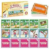 Kasfalci Sequencing Cards, Sequence Game for Kids, Speech Therapy Materials for Autism, Improve Storytelling,Social Skills, Sentence Building, Preschool Learning Activities for Classroom & Homeschool