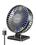 Gaiatop USB Desk Fan, Personal Portable Quiet Small Table Desktop fan